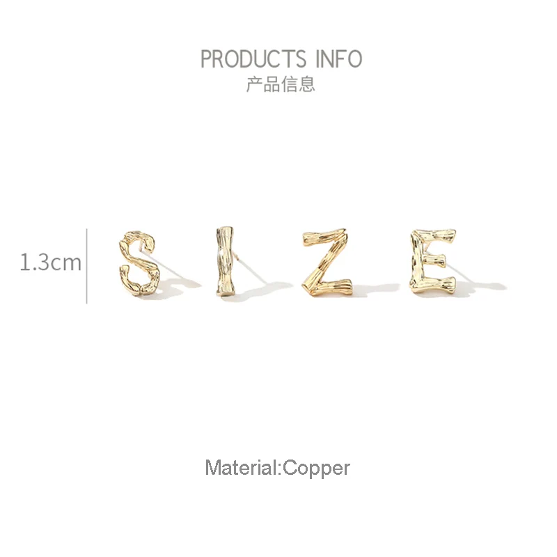 

ICEYY Gold Plated Copper Initial A to Z 26 Letters Pin Design Men's Suit Collar Brooch Pin Clothing Jewelry Accessories Gif