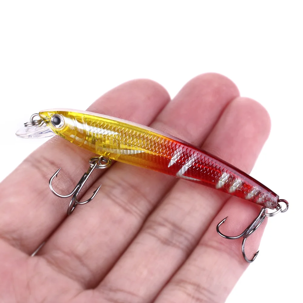 

1Pcs 7.5cm 4.5g Minnow Fishing Lures Wobbler Hard Baits Crankbaits Artificial Lure For Bass Pike Fishing Tackle