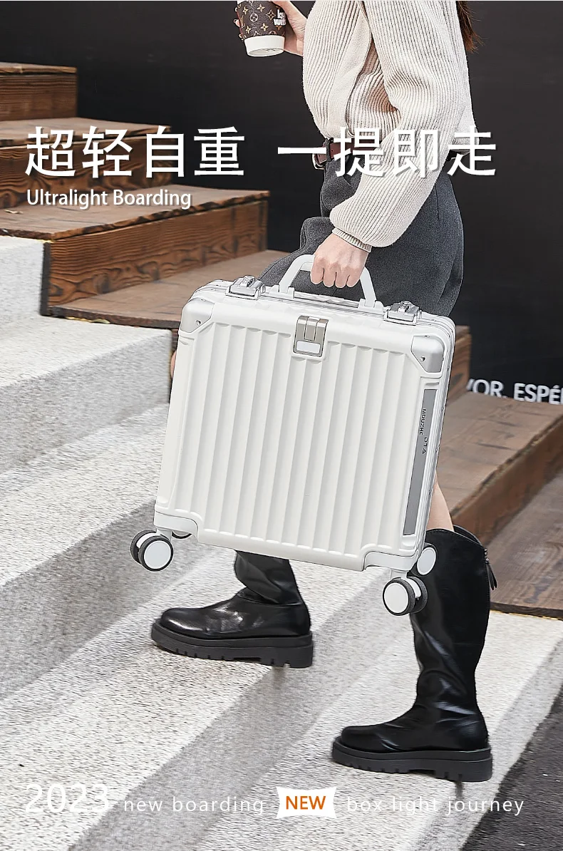 

C489 Luggage compartment female small boarding box aircraft new lightweight code travel box male 20 inch trolley box