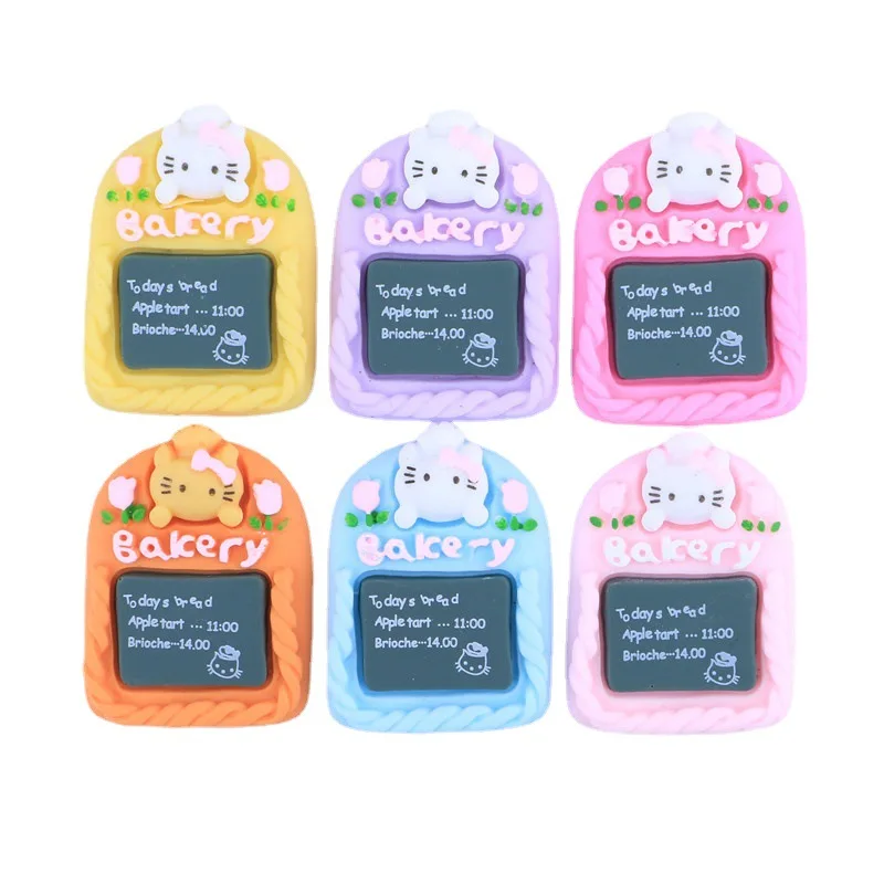 

Kawaii cute cartoon KITTY chalkboard cream glue DIY creative mobile phone case indoor decoration decorative accessories