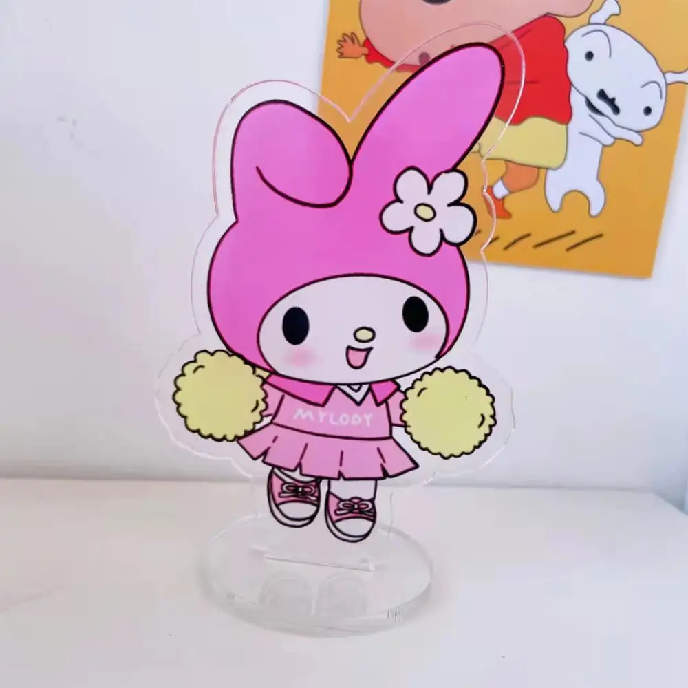 

Аниме кавайная Sanrioed акриловая фигурка Милая Kt Cat Kuromi Mymelody мультфильм Purin собака тарелка настольное украшение стоячий знак Модель игрушка по...