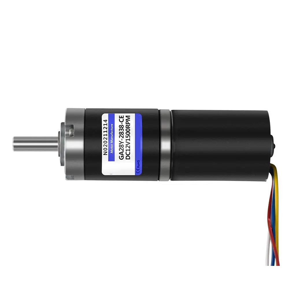 Двигатель планетарного редуктора постоянного тока 12 В 24 В бесщеточный редуктор скорость 15 об/мин-3000 об/мин ШИМ крутящий момент 30 кг малошумный BLDC модель электродвигателя