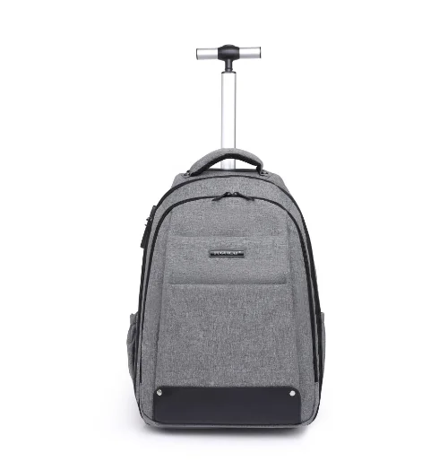 Rolling Backpac 18 inch Water Resistant Wheeled Laptop Backpack Carry on hand Luggage Business Bag Wheel College Student Compute