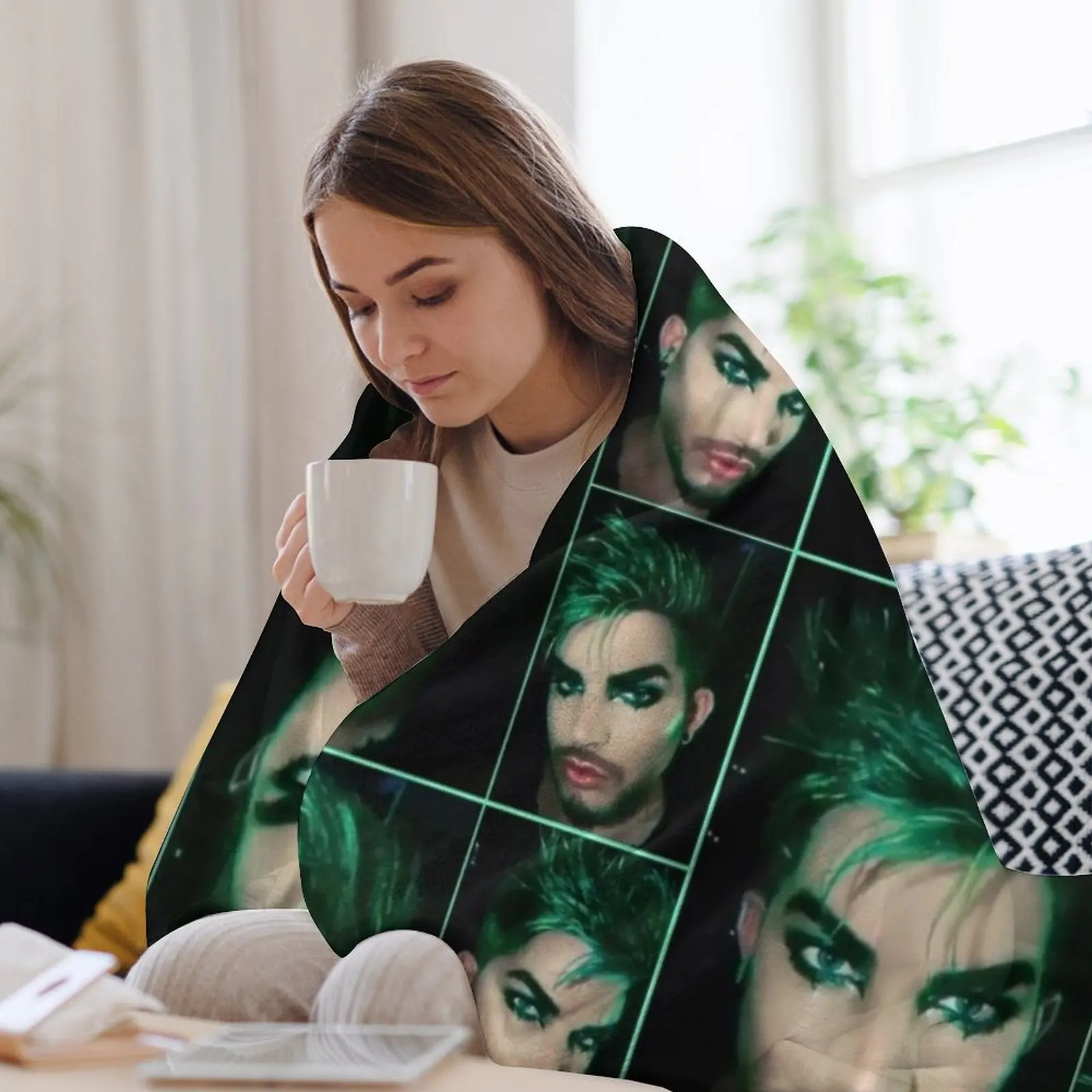 Великолепное зеленое одеяло Adam Lambert для детских меховых одеял