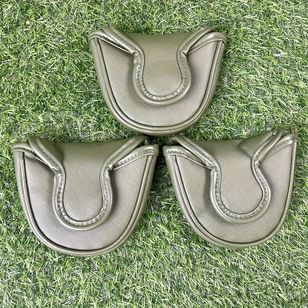 Утяжеленная голова клюшки для гольфа с вышитым чехлом и пряжкой из искусственной