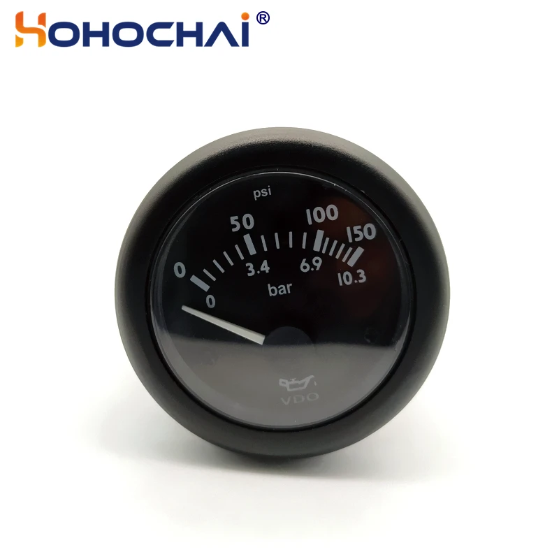 Diesel Engine Oil Pressure Gauge VDO Oil Pressure Meter 12V/24V Optional