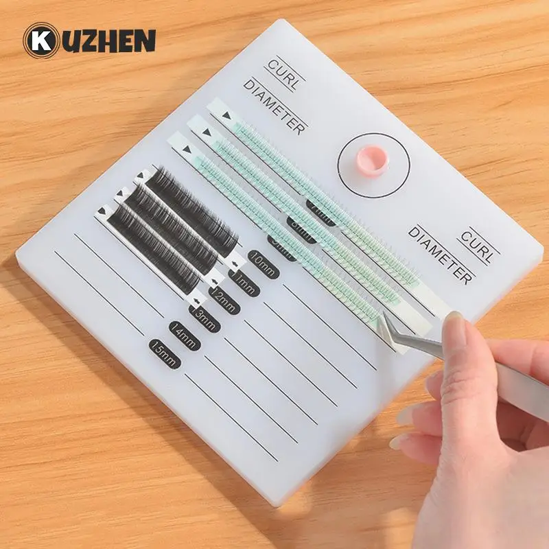 

Eyelash Dial False Eyelashes Palette Stand Pad Pallet Lashes Holder Storage Eyelash Extension Glue Holder 2 In 1 Make Up Tool