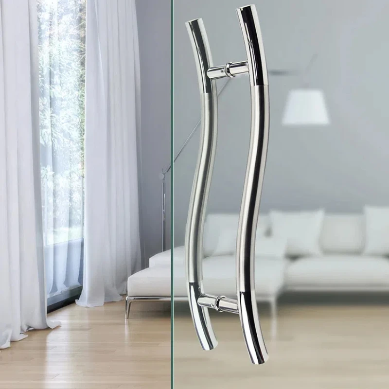 Kensharp из нержавеющей стали S-образной формы изогнутая алюминиевая дверь в рамке