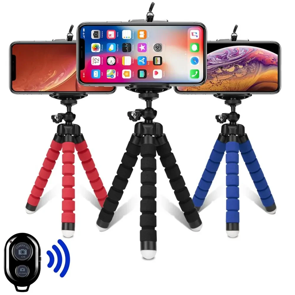 

tripod for phone Mobile camera holder Clip smartphone monopod tripe stand octopus mini tripod stativ for phone