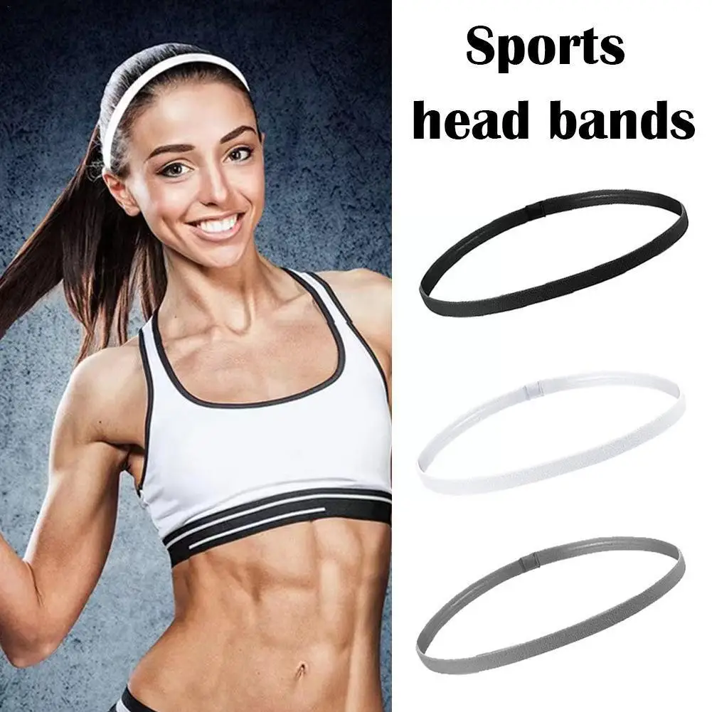 

1/6pcs Sports Elastic Headband Solid Thick Non-Slip Gym Women Sport Yoga Fitness Accessories Hairband Men Sweatbands Y5F6