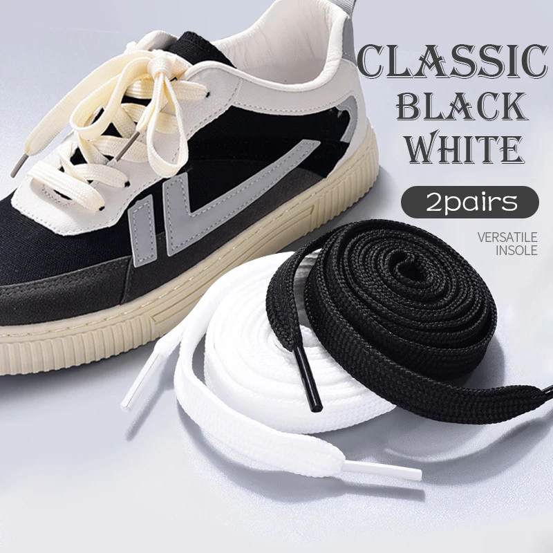 2 пары, 90 см ~ 160 см, классические утолщенные шнурки для кроссовок, эластичные шнурки на плоской подошве, шнурки для обуви, классические мягкие шнурки для обуви 2 пары, 90 см ~ 160 см, классические утолщенные шнурки для кроссовок, эластичные шнурки на плоской подошве, шнурки для обуви, классические мягкие шнурки для обуви