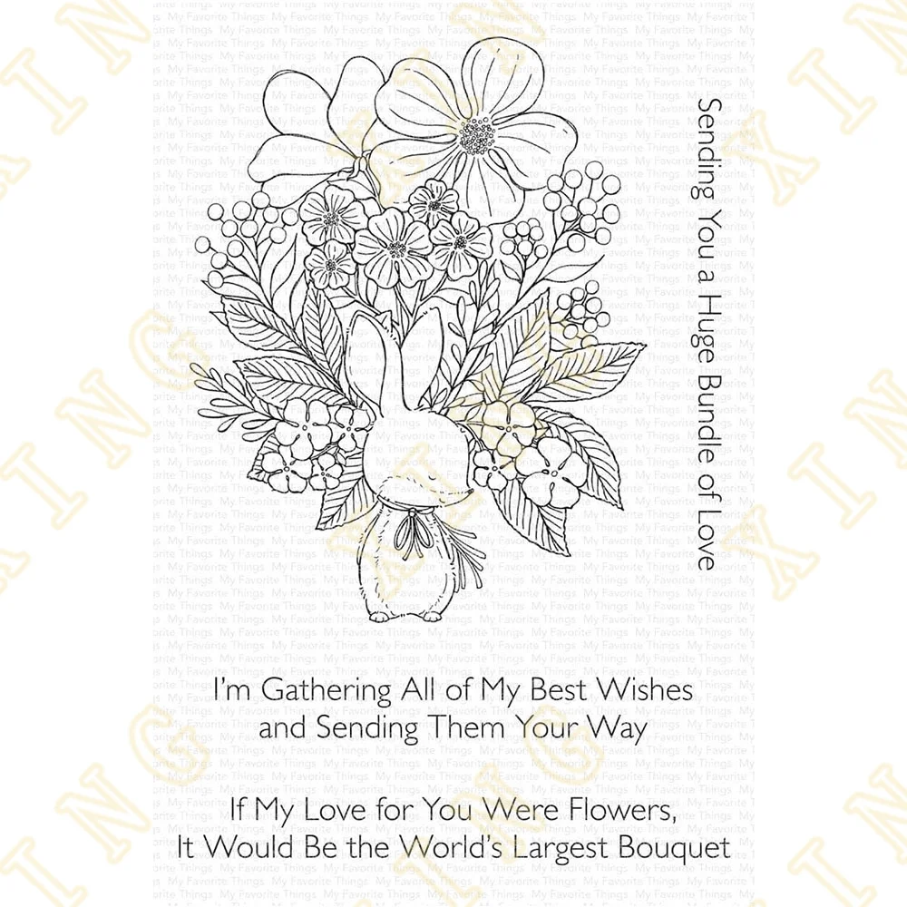 

Sy Bunny Bouquet Clear Silicone Stamps Diy Scrapbook Diary Decoration Embossed Paper Card Album Craft Template New Arrival