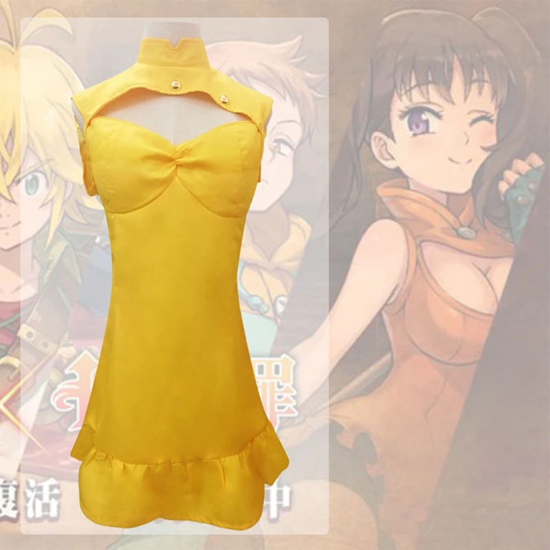 Anime The Seven Deadly Sins Diane Serpent's Sin Cosplay Costume Party Christmas Halloween Anime Female Dress