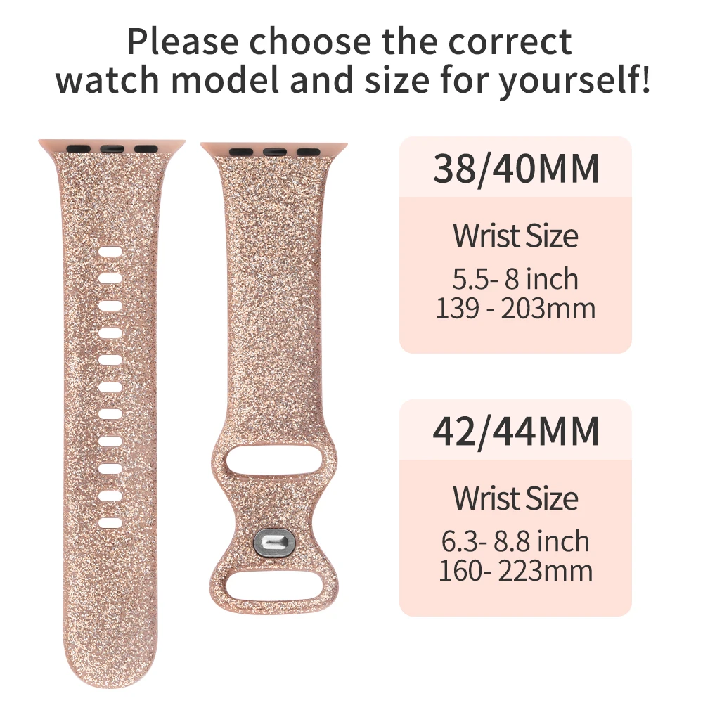 6pcs Silicone Band For Apple Watch Strap 7 6 5 4 3 2 SE 42MM 38MM 44MM 40MM Strap Bracelet For iWatch 41MM 45MM Watch correa
