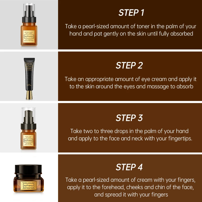 Набор для удаления морщин ретинола антивозрастной крем лица сыворотка и