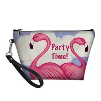 cartoon flamingo pattern high quality%c2%a0cosmetic bag bathroom travel zipper washing bag lightweight women reusable%c2%a0neceser