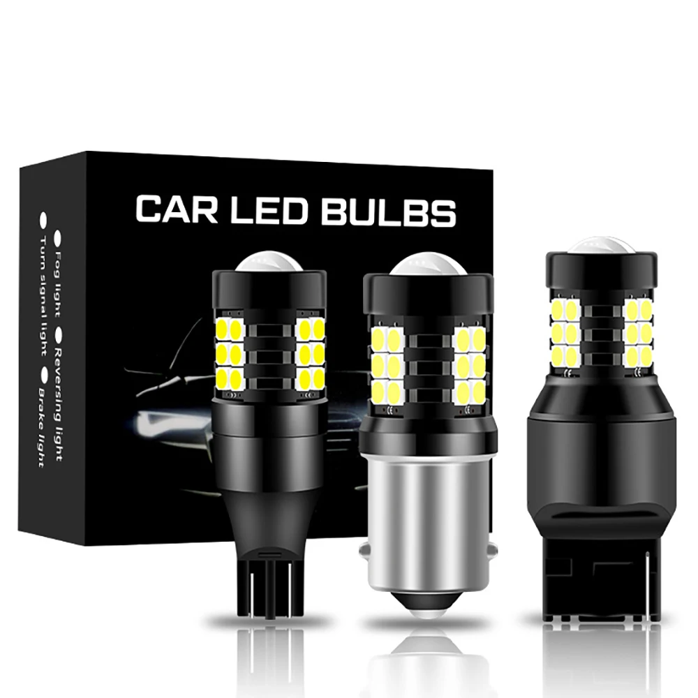

2PCS 12V-24V DC Car Truck Canbus S25 BA15S P21W Bay15S PY21W Bay15D P21/5W LED Car Lights Bulb Turn Signal Lamp Brake Light LED