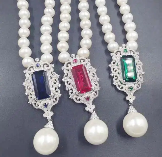 Лидер продаж новое многослойное ожерелье из натурального пресноводного жемчуга