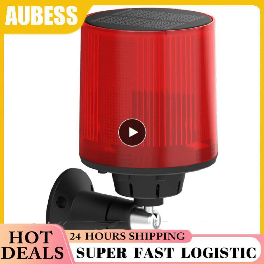 

Environmental Protection Solar Alarm Light 1200mah Alarm Solar Charger Animal Repellent Waterproof Alarm Equipment Red Led
