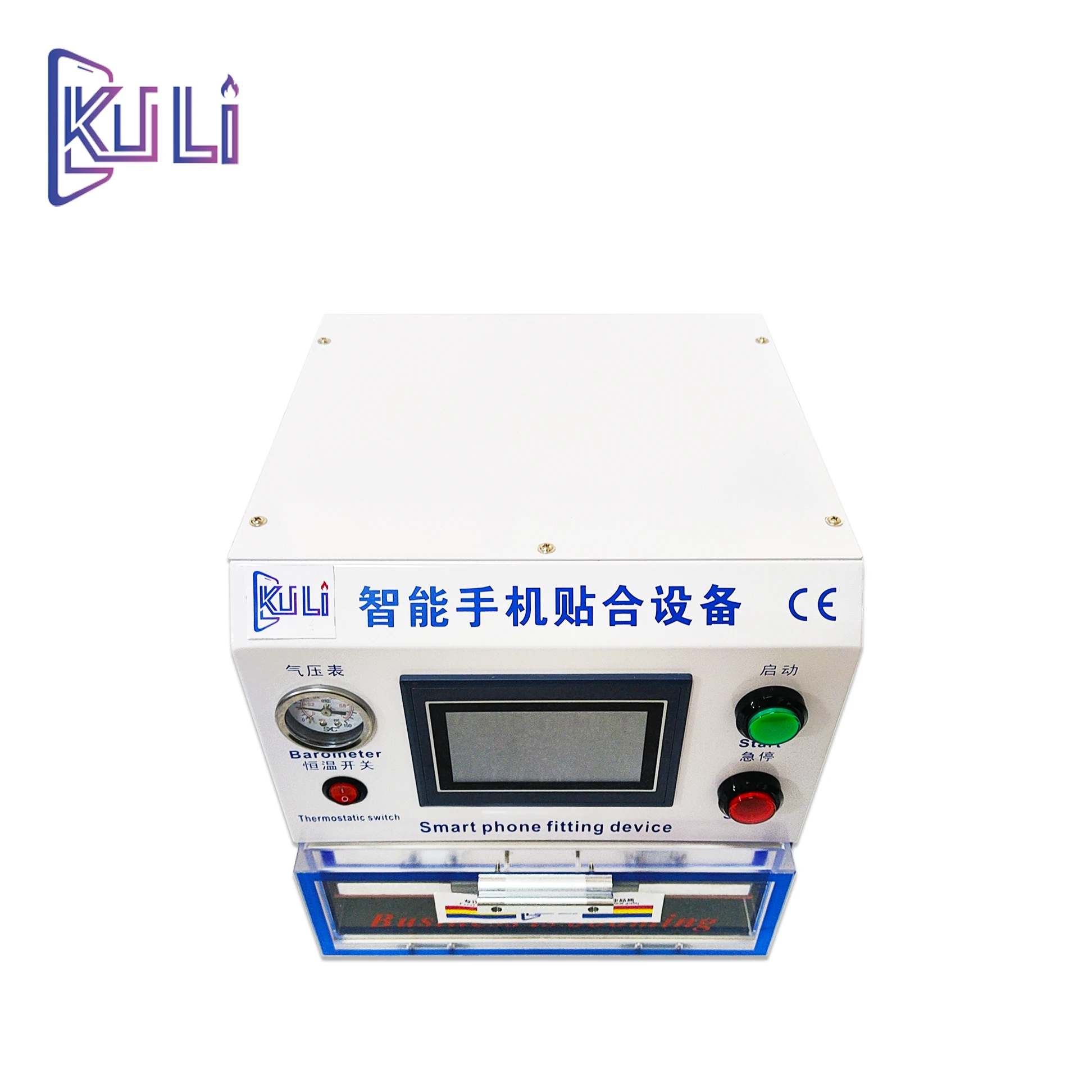 

Аппарат для ламинирования экрана KULI мобильный телефон, набор инструментов для ремонта пленки, сенсорного ЖК-дисплея, Восстановленный комплект для ремонта