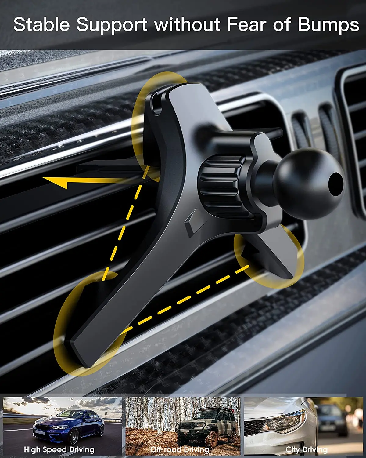 upgrade car phone holder clips 17mm ball head car air vent clip mount car air outlet hook clamp for magnet mobile phone support free global shipping