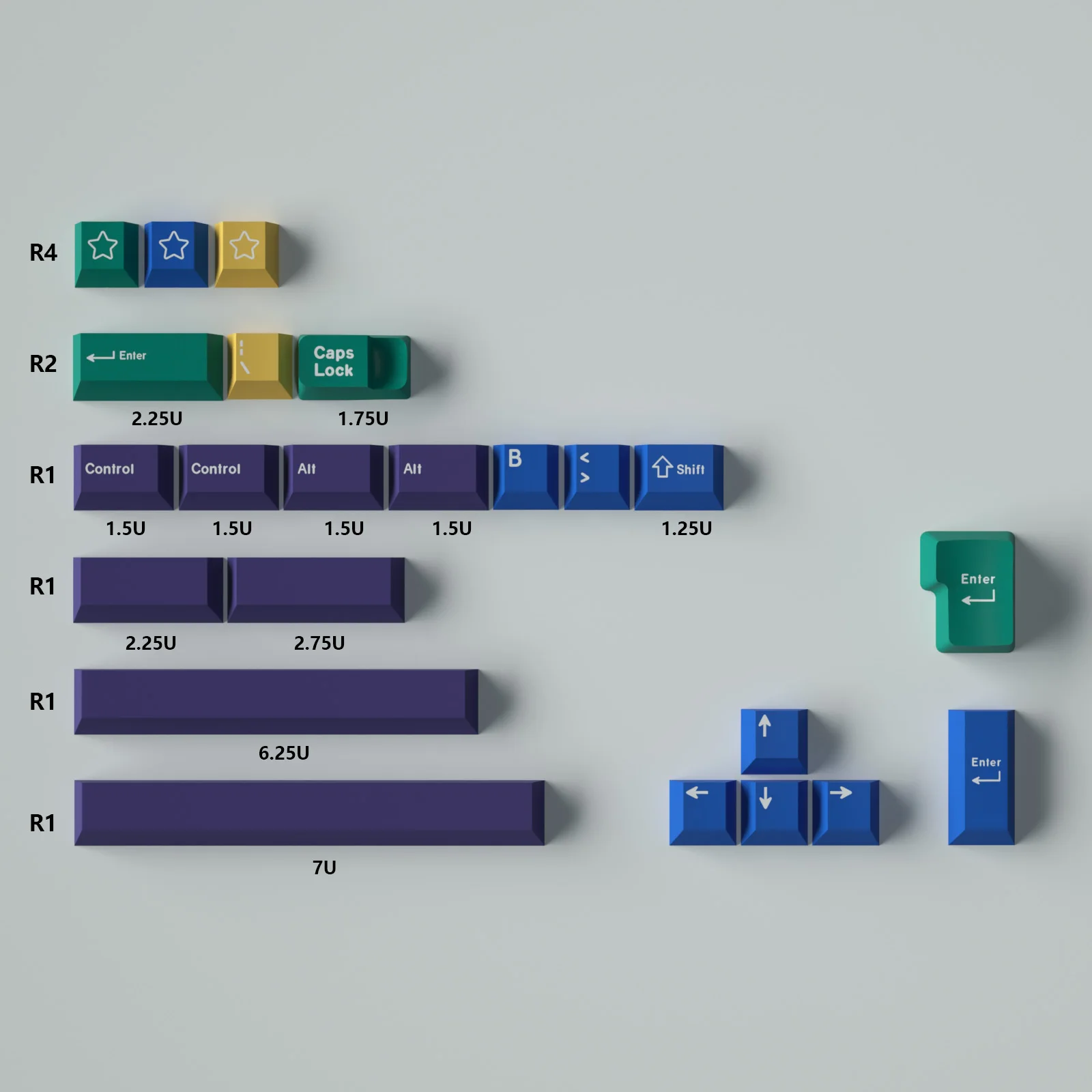 Колпачки клавиш GMK 129 с подставкой колпачки профиля вишни 2.25U 2.75U 3U 7U клавиатурой ISO