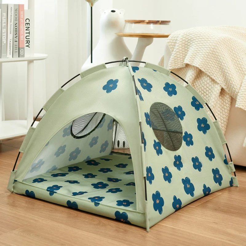 

Pet Tent Cat and Dog Universal Closed Cat House Removable Washable Breathable Anti-mosquito Bed for Dog Crate Pool for Dogs Cage