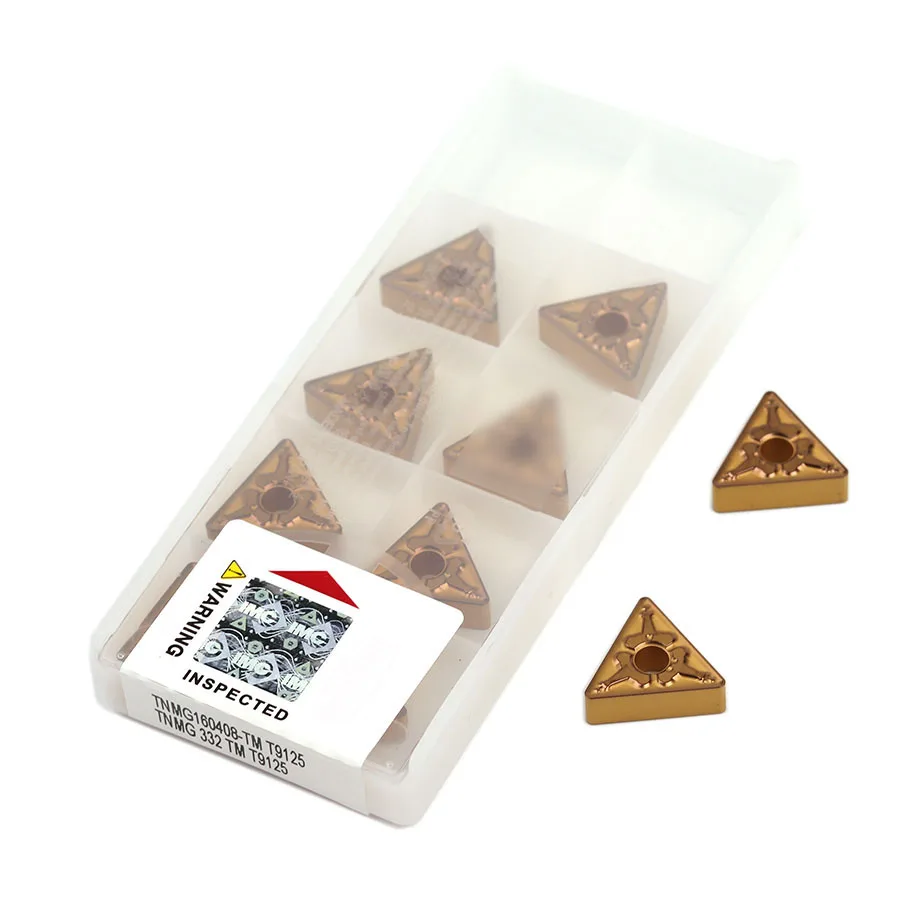 

TNMG160404-TM TNMG160408 TM TNMG160412-TM T9125 Carbide Inserts External Turning Tool CNC Lathe Tools Cutting Blades , For Steel