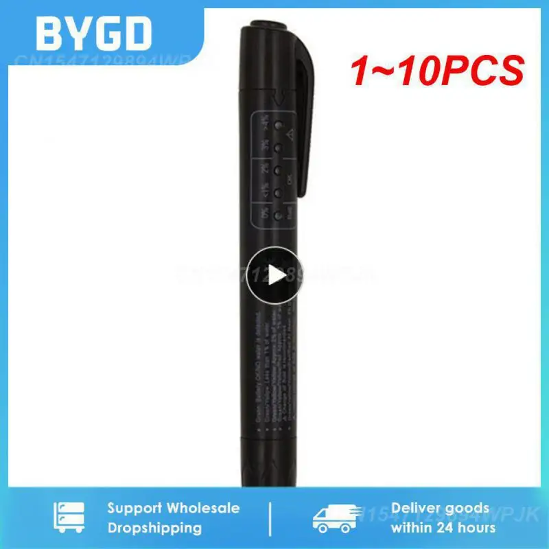 

1~10PCS Auto Liquid testing Brake Fluid Tester pen 5 LED indicator display for DOT3/DOT4 electronic pen brake fluid oil tester