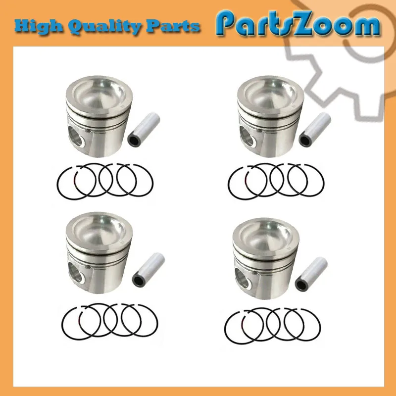 Новинка, 4 комплекта, комплект поршней STD с кольцом 5336107, подходит для двигателя Cummins QSB QSB6.7, 107 мм