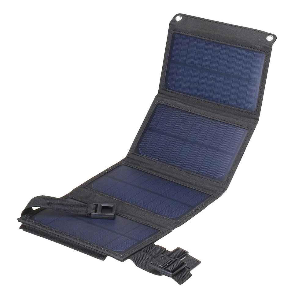 

Складная солнечная панель, солнечная батарея с USB-выходом, солнечное зарядное устройство для кемпинга, сотовый телефон, планшетные устройства, внешний аккумулятор B