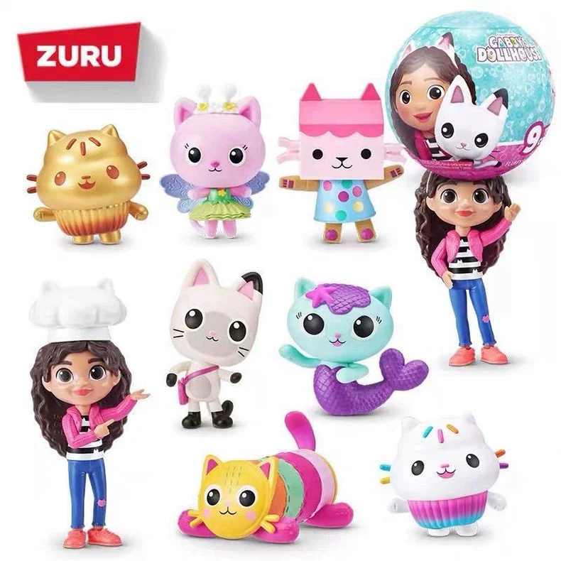 Фото Zuru 5 Surprise Gabby’s Dollhouse Blind Ball Netflix Dreamworks Набор миниатюрных фигурок Коллекционная диорама-украшение для любителей хобби №4