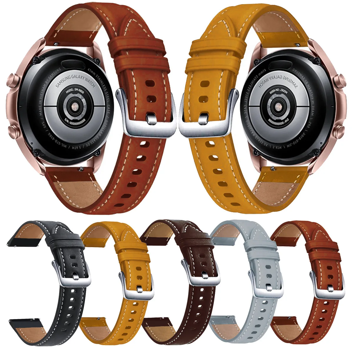 

Leather Strap 22mm for Huawei Watch GT 2 GT3 Pro 46MM Strap Wrist Band for HUAWEI WATCH GT 3 Pro 46mm/GT Runner 46mm Smart Watch