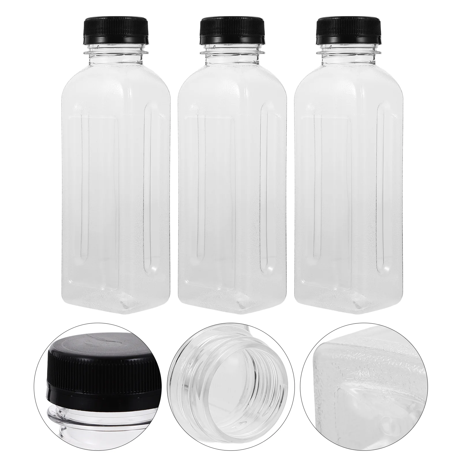 

25 Pcs Juice Caps Empty Milk Plastic Shot Lids Flat Water