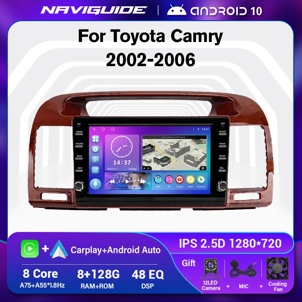 

Автомагнитола для Toyota Camry V30 2002-2006, Android 10, 2DIN