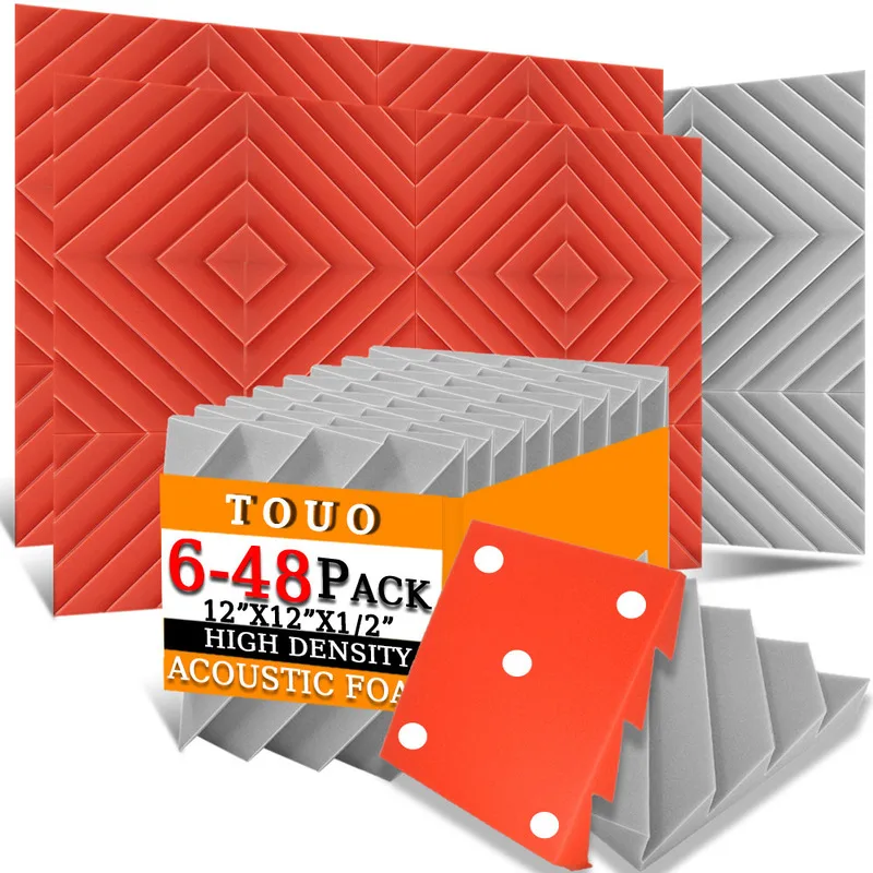 Алмазная губка TOUO из акустической пены 6-48 шт. огнестойкая звукоизоляция