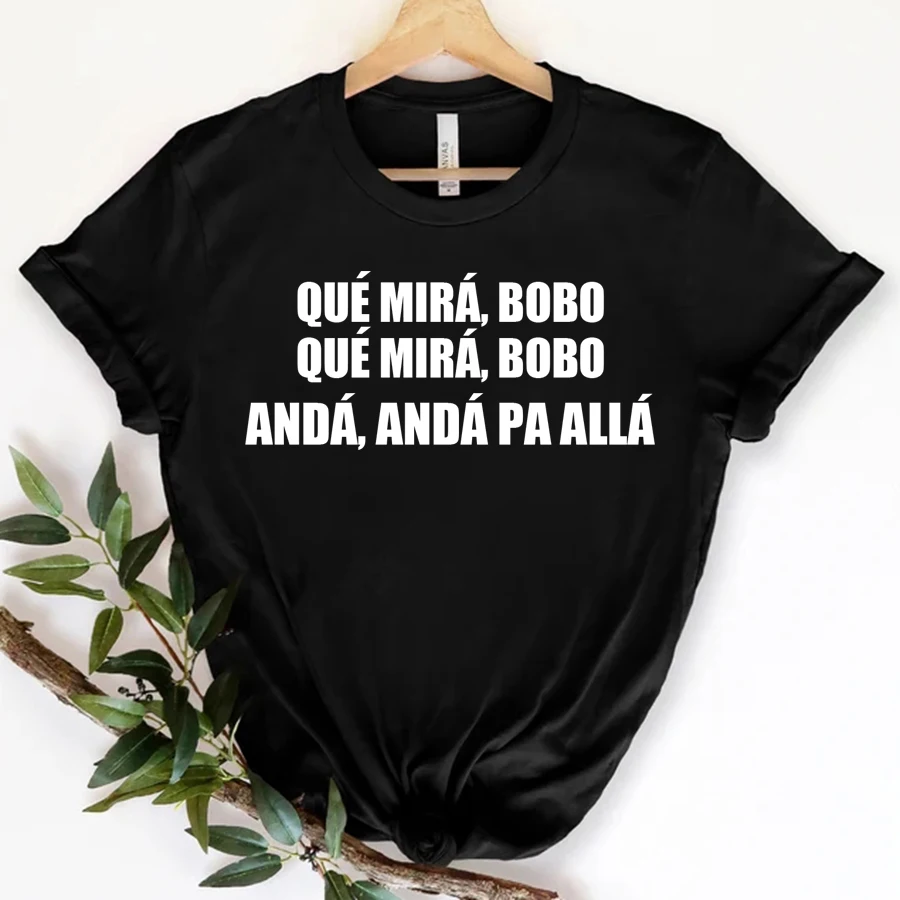 

2023 Fashion Messi que miras bobo Women Casual Round Neck Tees Female Comfortable Tops Hot Sale T-shirts High Quality
