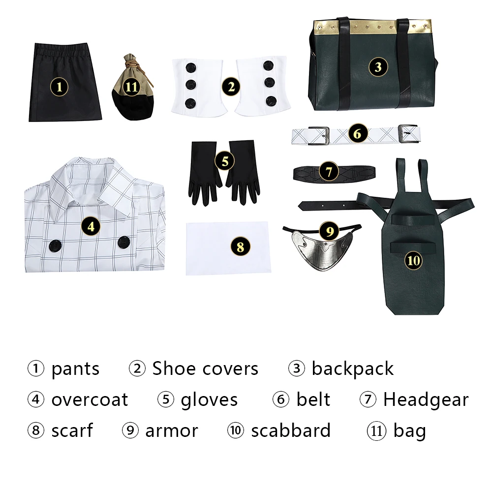 New Game Metaphor Halloween Carnival Party ReFantazio Elda Youth Role-Playing Costume High-Quality Performance