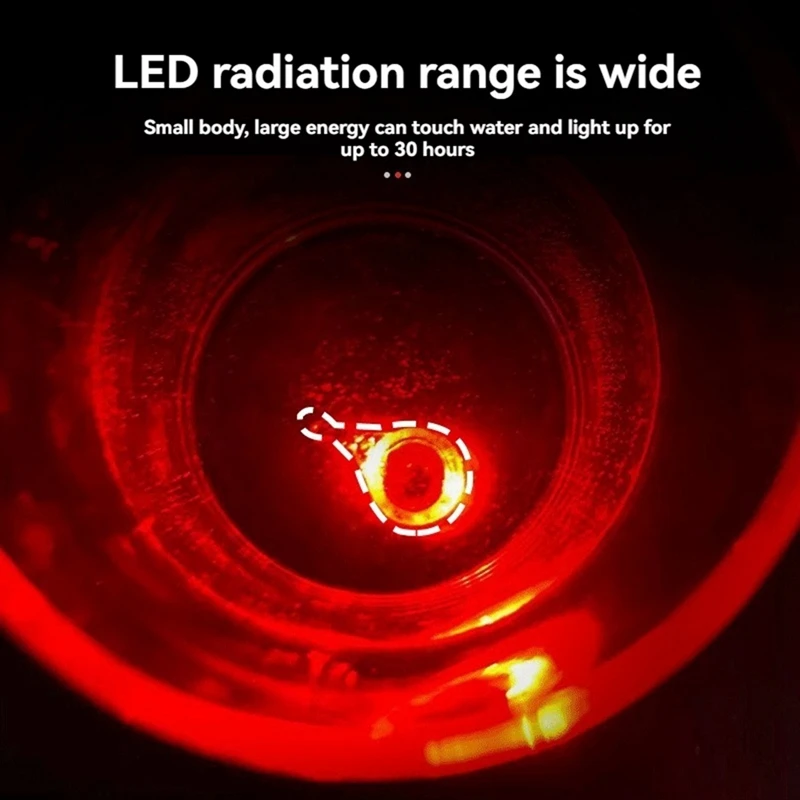 LED Attracting Fish Light Eye Shape Luminous Lamp Lure Deep Drop Underwater Squid Fishing Bait