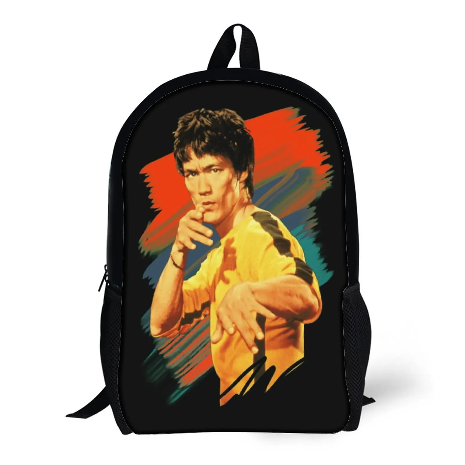 

17 Inch Shoulder Backpack Bruce And Lees Kungfu Legend Bruce And Lees Lasting Novelty Cosy Summer Camps Blanket Roll