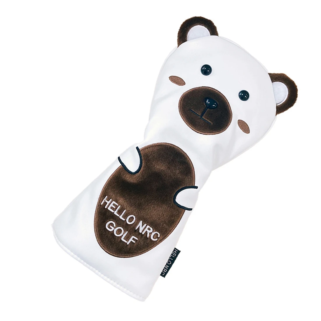 

Cartoon Bear Golf Club Cover Leather Head Cover For Golf Iron Large Headcovers Fits Most Brands Golf Gift For Family Friends Men