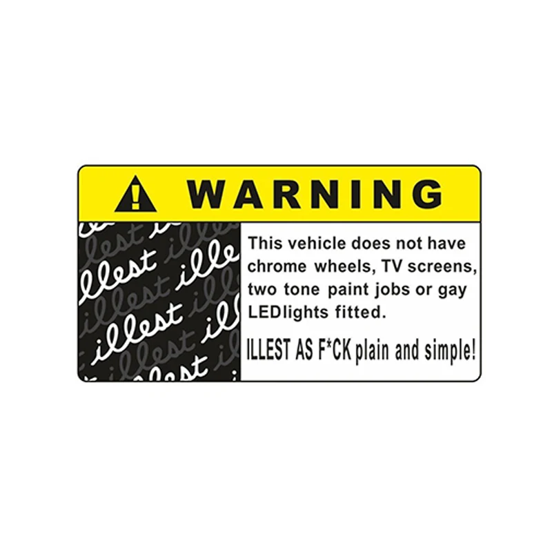 

1 шт., виниловая Предупреждение йка для ноутбука, 13 х7 см