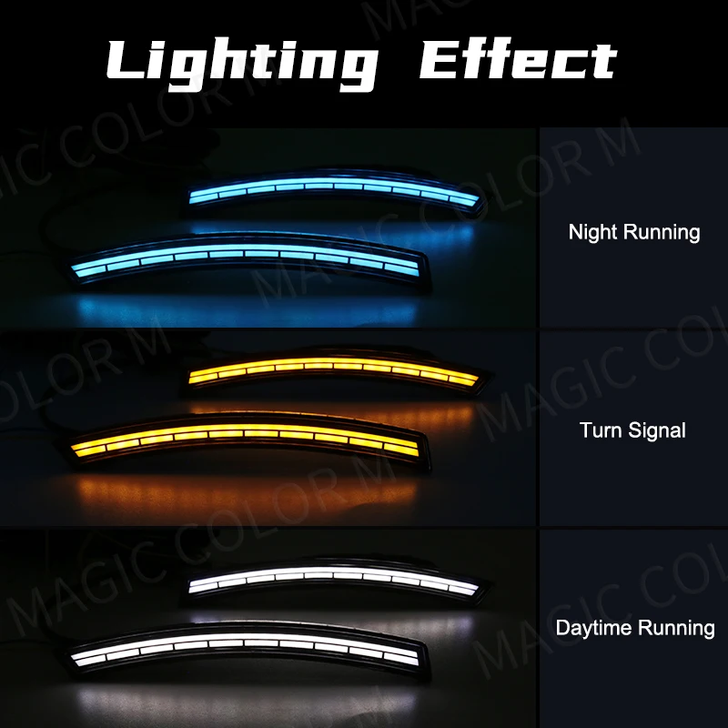 Автомобильное переднее колесо для Honda CRV 2023 2024 3 функции светодиодные боковые