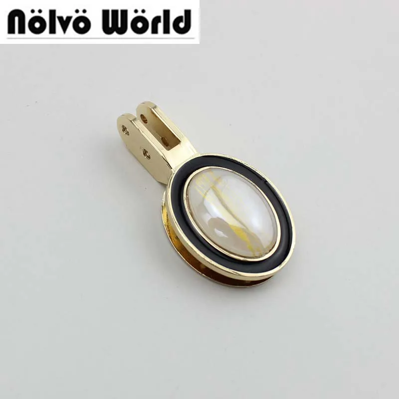 

20pcs purse handle Connector on both sides of the screw bag handle buckle hardware accessories D rings connector hanger bags