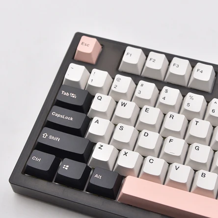 

134 Keys GMK Clone Olivia Keycaps PBT Double Shot OEM Profile Keycap For Mechanical Gaming Keyboard pink White Key Cpas Custom