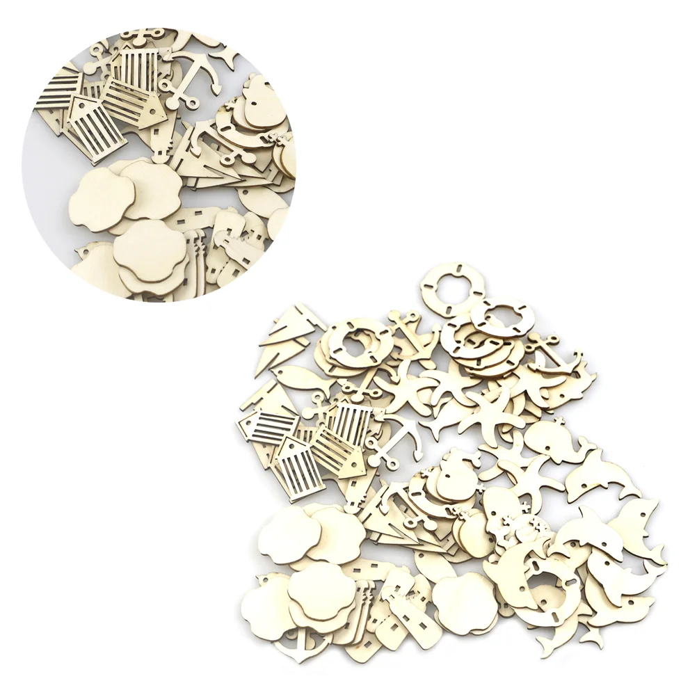 

Wooden Pieces Nautical Wooden Pieces Ornament Crafts Sawdust Unfinished Wooden Pieces