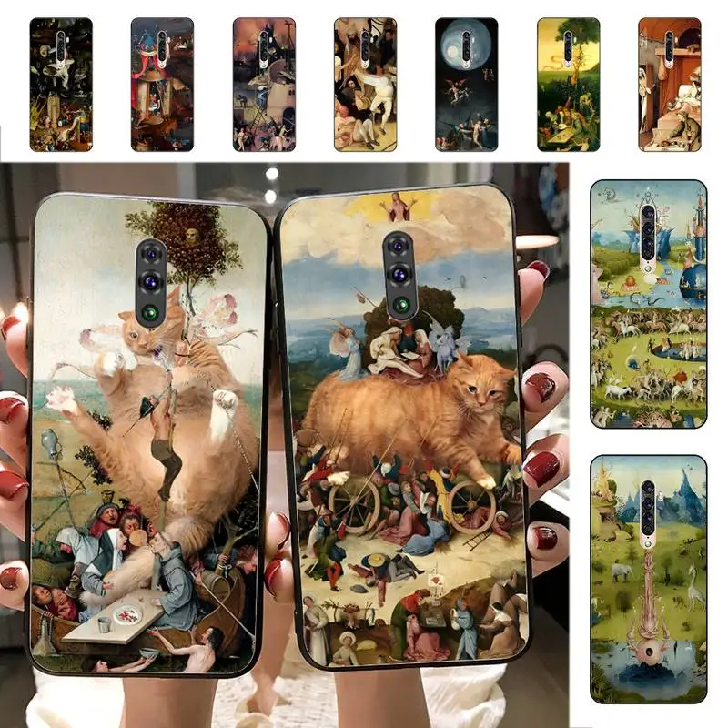 

Hieronymus Bosch Art Painting Phone Case for Vivo Y91C Y11 17 19 17 67 81 Oppo A9 2020 Realme c3