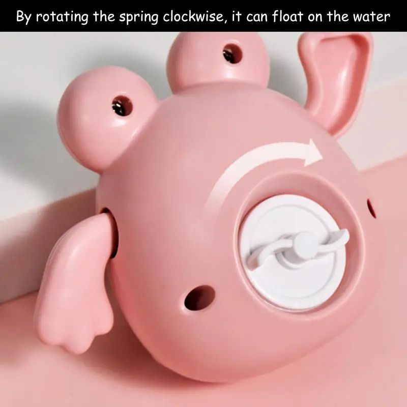 

Baby Bath Toys For Children New Baby Bath Swimming Bath Toy Cute Frogs Clockwork Bath Toy Auto Floating Design Wind Up Bath Toys