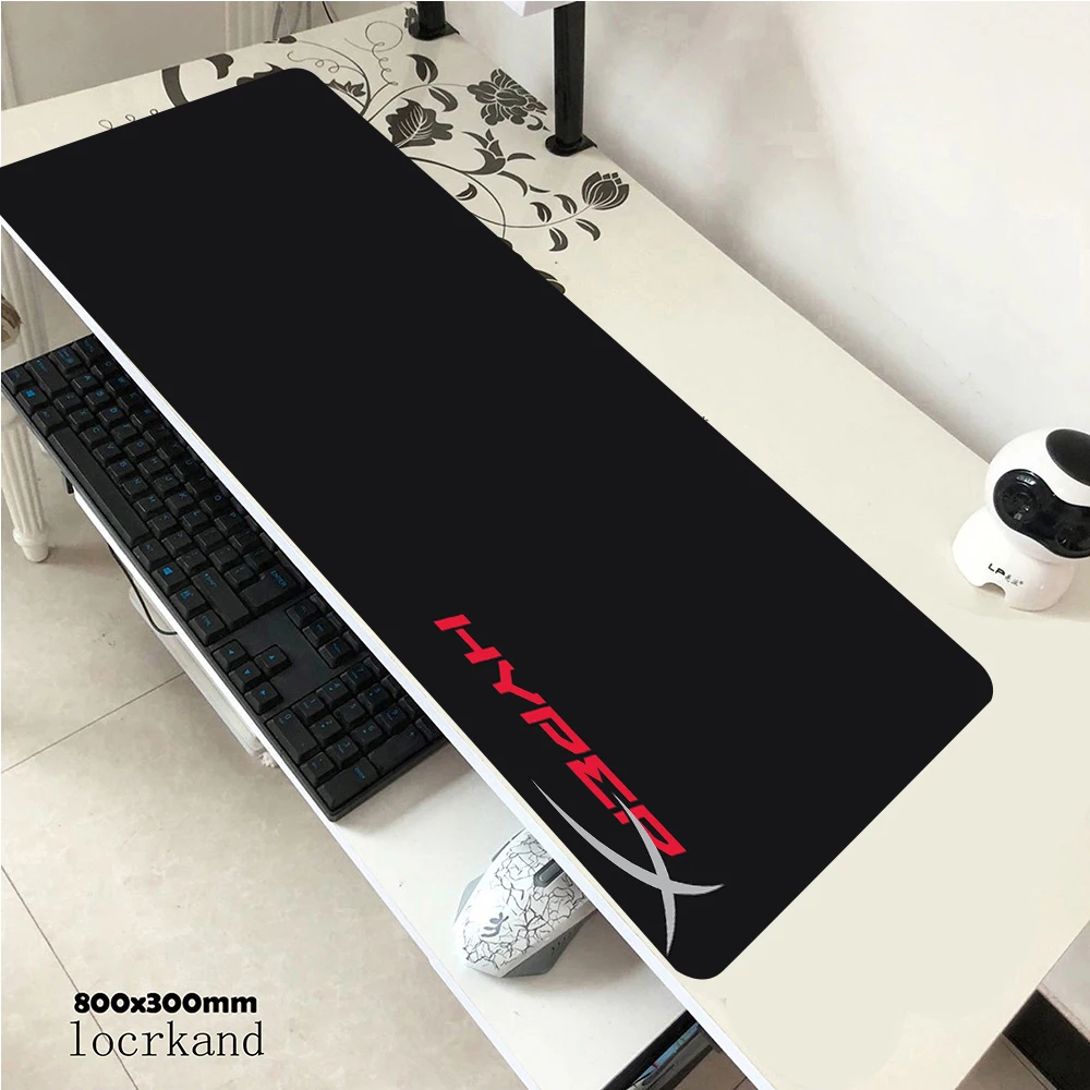 Коврик для мыши HyperX, большой игровой Настольный коврик для клавиатуры XXL, коврик для мыши 800x300 мм, резиновый коврик для мыши, игровой нетбук д...