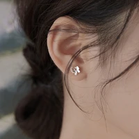 korea trend hollow butterfly stud earrings for women minimalist fashion pearl zircon earrings 2022 tassel jewelry gift